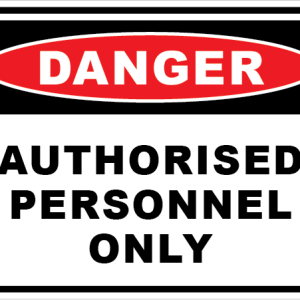 AUTHORISED PERSONNEL ONLY